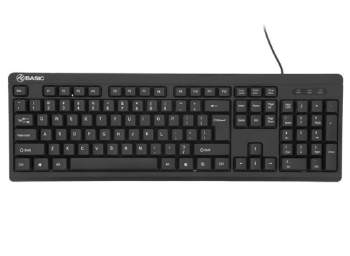 Klaviatūra Tellur Basic Wired Keyboard US, USB black