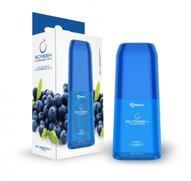 Ekrano valiklis su šluoste Sbox Blueberry Aroma CS-11