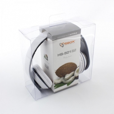 Ausinės Sbox HS-501 coconut white