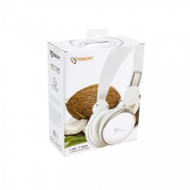 Ausinės Sbox HS-736 white
