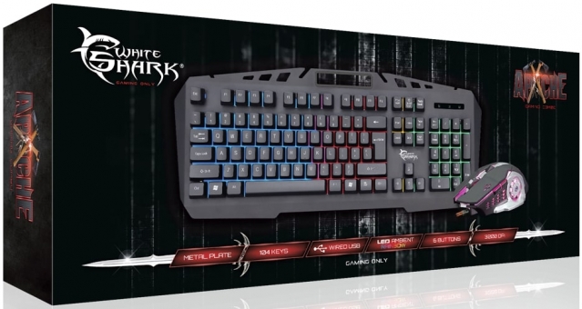 Klaviatūra ir pelė žaidimams White Shark Gaming Combo Apache 2 GMK-1901