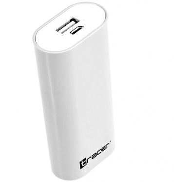 Išorinė baterija Tracer Mobile Battery 5200mAh V2 white 45045