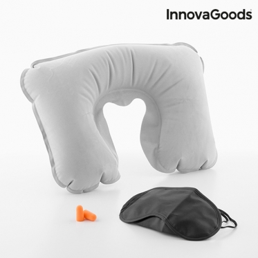 Kelioninė pagalvė ir akių raištis "InnovaGoods"