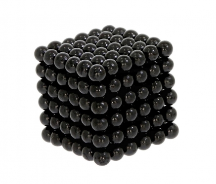 Magnetiniai rutuliukai, 216 vnt (juodi)