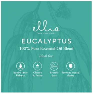 Eterinis aliejus Ellia Eucalyptus Pure Essential Oil - 15ml ARM-EO15EUC-WW