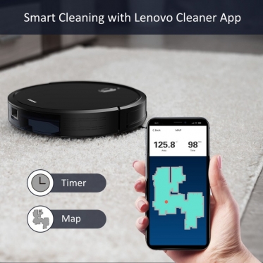 Robotas siurblys Lenovo Robot Vacuum Cleaner E1 black (QY60X77243)