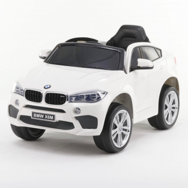 Elektrinis vaikiškas automobilis "BMW X6M" (baltas)