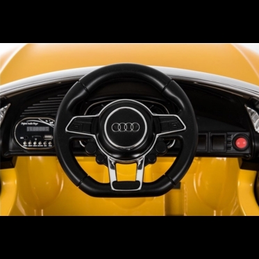 Elektrinis vaikiškas automobilis "Audi R8" (geltonas)