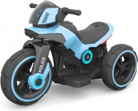 Elektrinis vaikiškas triratis motociklas "Motor Police" (mėlynas)
