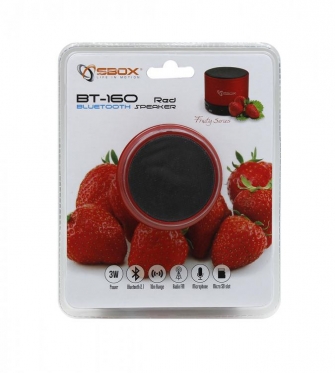Belaidė garso kolonėlė Sbox BT-160 red