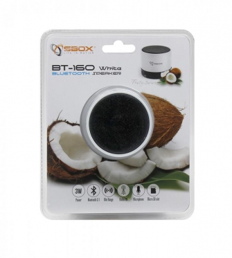 Belaidė garso kolonėlė Sbox BT-160 white
