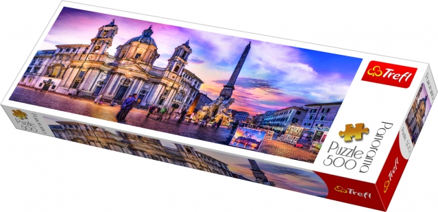 "Trefl" panoraminė dėlionė "Roma", 500 dalių