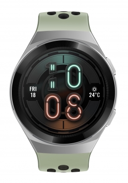 Išmanusis laikrodis Huawei Watch GT 2e mint green with green &amp; black TPU strap (HTC-B19)