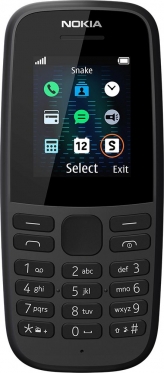 Mobilusis telefonas Nokia 105 (2019) black ENG
