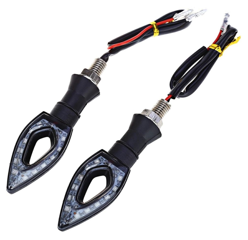 12 LED posūkių indikatoriai motociklui, 2 vnt
