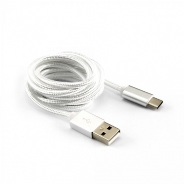 Įkrovimo laidas Sbox USB-&gt;Type C M/M 1.5m USB-TYPEC-15W white