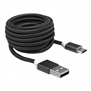 Įkrovimo laidas Sbox USB-&gt;Micro USB M/M 1.5m USB-10315B black