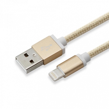Įkrovimo laidas Sbox USB 2.0 8 Pin IPH7-G gold