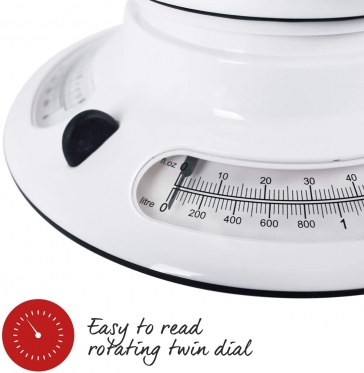 Virtuvinės svarstyklės Salter 800 WHBKDR Aquaweigh Mechanical white