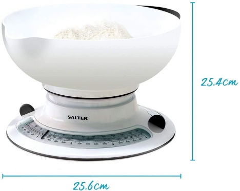 Virtuvinės svarstyklės Salter 800 WHBKDR Aquaweigh Mechanical white