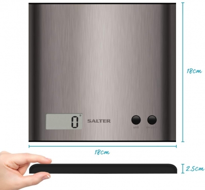 Virtuvinės svarstyklės Salter 1087 SSDR Pro silver