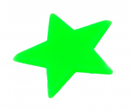 Fluorescencinės žvaigždutės, 100 vnt (žalios)
