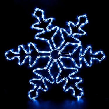 138 LED dekoracija "Snaigė", Ø 70 cm (mėlyna)