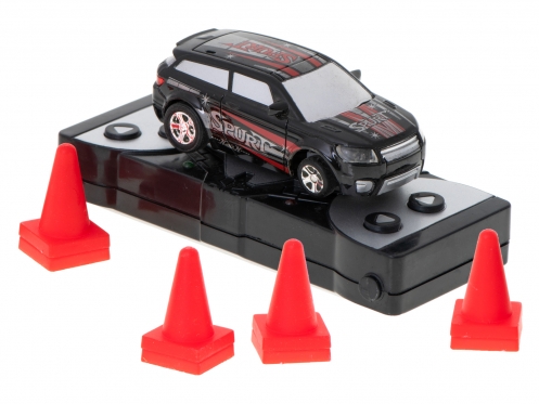 Nuotolinio valdymo mašinėlė "Mini-R/C", 8 x 3 cm (juoda)