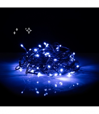 9,5 m 100 LED lempučių šventinė girlianda (mėlyna)