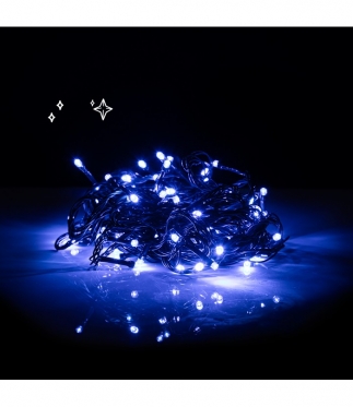 17,5 m 200 LED lempučių šventinė girlianda (mėlyna)