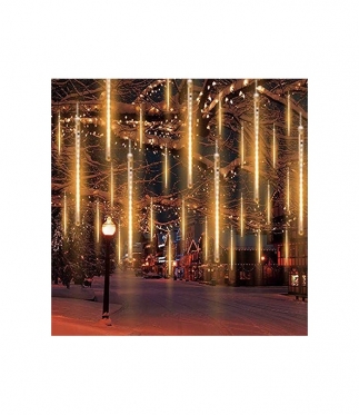 5 m 8 LED meteorų po 30 cm šventinė girlianda (šiltai balta)