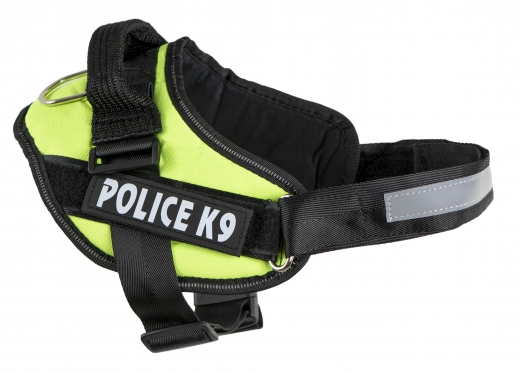 Pakinktai šuniui "Police K9", 50 - 60 cm (juodi, žali)