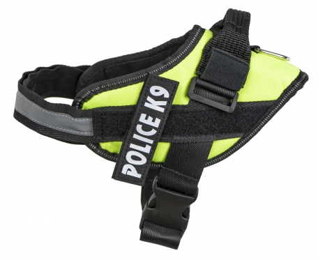 Pakinktai šuniui "Police K9", 50 - 60 cm (juodi, žali)