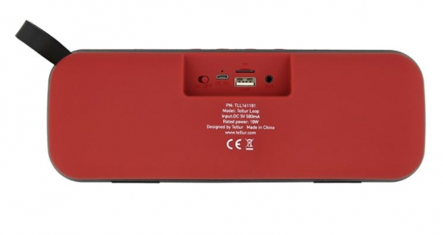 Garso kolonėlė Tellur Bluetooth Speaker Loop 10W red