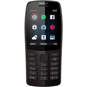 Mobilusis telefonas Nokia 210 Dual black ENG