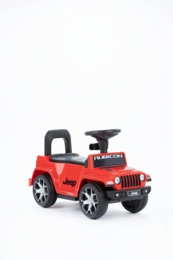 Mašinėlė - paspirtukas su rankenėle "Jeep DK-P03P", 78 x 30 x 85 cm (raudona)