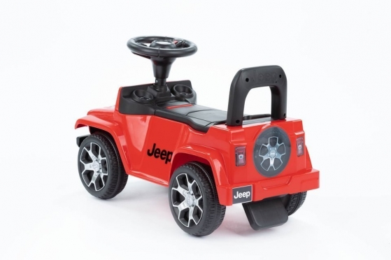 Mašinėlė - paspirtukas "Jeep DK-P03", 62 x 29 x 39 cm (raudona)