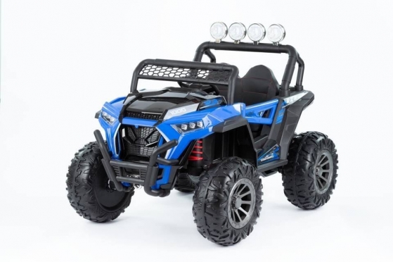 Elektrinis vaikiškas automobilis "Monster 4WD NEL918", 129 x 87 x 96 cm (mėlynas)
