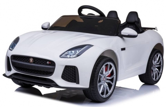 Elektrinis vaikiškas automobilis "Jaguar QLS 5388", 111 x 58 x 49 cm (baltas)