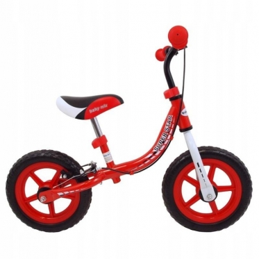 Balansinis dviratis "Baby Mix Super Star 12", Ø 30 cm (raudonas)