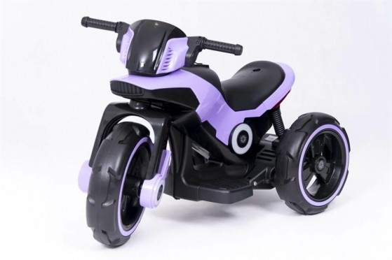 Elektrinis vaikiškas triratis motociklas "Motor Police" (violetinis)