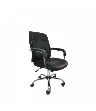 "Vangaloo" ergonomiška odinė biuro kėdė "6008" (juoda)