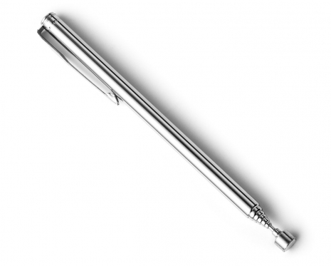 Nerūdijančio plieno teleskopinė magnetinė lazdelė, 12,5 - 65 cm
