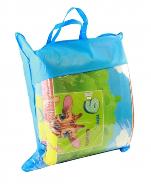 Dvipusis edukacinis kilimėlis "Abėcėlė ir skaičiai", 200 x 180 x 1 cm