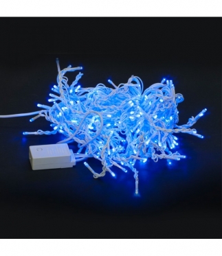 11 m 300 LED varveklių šventinė girlianda (mėlyna)