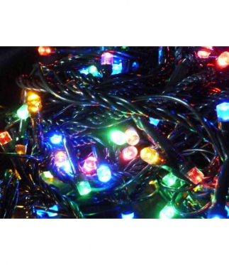 9,7 m 100 LED lauko lempučių šventinė girlianda (įvairiaspalvė)
