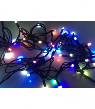 9,7 m 100 LED lauko lempučių šventinė girlianda (įvairiaspalvė)