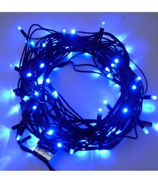 27,7 m 300 LED lauko lempučių šventinė girlianda (mėlyna)