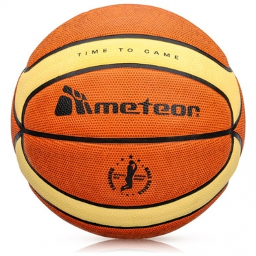 Krepšinio kamuolys "Meteor Cellular", 7 dydis (oranžinis, geltonas)