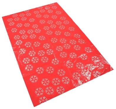 Kalėdinis dovanų pakavimo popierius "Hamax", 128 x 80 cm (raudonas)
